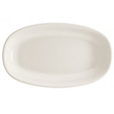 Bonna China Gourmet 13" x 7.5" x h:1.5" Oval Warm White Porcelain Platter